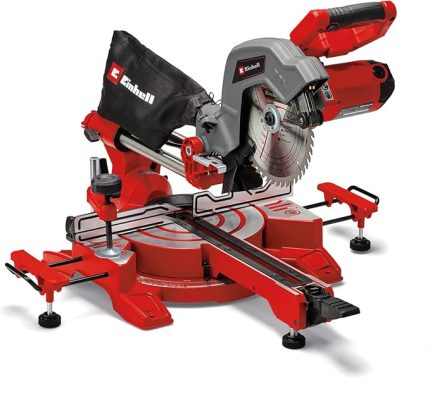 Pistonlu Gönye Testere TC-SM 216 (1.600 W, döner masa, lazer, sol+sağ destekler, yüksek kaliteli sert metal testere bıçağı dahil) - 4300380