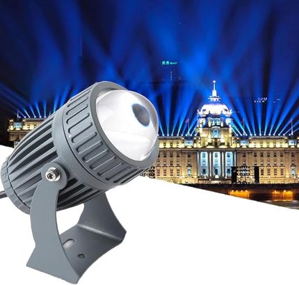Işın Spot Işığı, Döndürme Dış Mekan Rotasyon Spotu, Ip66 Su Geçirmez Zemin Manzara Işıkları, Dar Işın Duvar Yıkayıcı Spot Işıkları, Partiler Otel Düğün Billboar, Sarı, 10 W