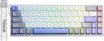 Win68 He Max Manyetik Klavye Rapid Trigger Wing Chun Switch 8000Hz RGB TKL Hot Swap Oyuncu Klavyesi Mavi