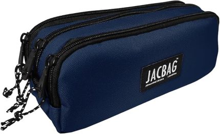 TRIPLE POUCH-ÜÇ BÖLMELİ KALEM KUTUSU (Lacivert)