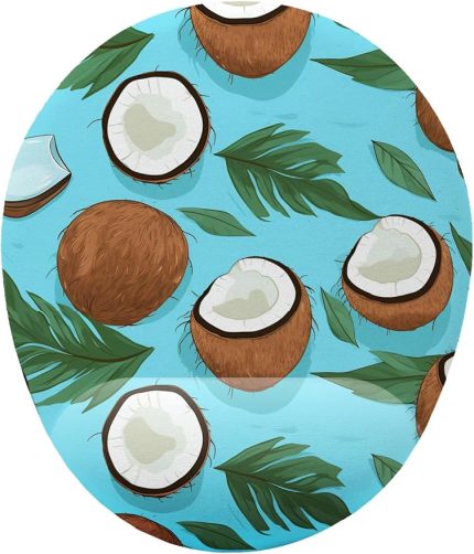 fikirler Hindistan Çevizli Desenli Bilek Destekli Mouse Pad