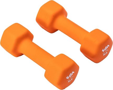 Dambıl El Ağırlığı Çiftleri ve Setleri - Neopren ve Vinil Dambıl Çiftleri Seçenekleri veya 7 Neopren Dambıl Raf Seti Seçenekleri - Premium Kaymaz, Renk Kodlu Altıgen Şekilli El Ağırlıkları