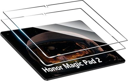 Honor MagicPad 2 (12.3 inç 2024) için Screen Protector Cam, 2 Adet HD Ekran Koruyucu Folyo 9H Sertlikte Ekran Koruyucu Folyo ve Kabarcıksız