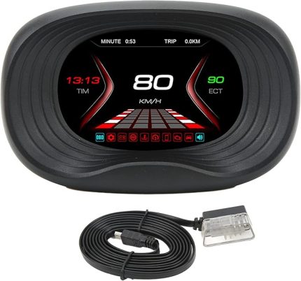 Araç HUD Göstergesi, OBD Dijital Metre, Araç Teşhis Ekranı, Hız Voltaj Sıcaklık Göstergesi, Otomobil Panel Monitörü