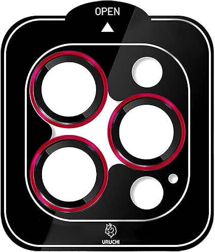 iPhone 11 Pro / 11 Pro Max iPhone Kamera Lens Koruyucu, Safir, Kolay Kurulum, Alüminyum Alaşım Çerçeveli 9H Sertliğinde Cam Lens, Siyah - Görsel 2