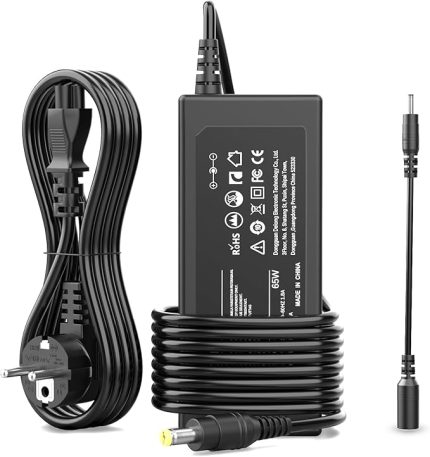 Acer Aspire 5 3 E1 E3 E5 V3 V5 E14 E15 E17 ES1 S3 R3 5250 5750 5920 5742 5253 5733 5517 5532 5349 7560 A315 Dizüstü Bilgisayar Şarj Kablosu 65W 19V 3,42A AC DC Adaptörü (5,5 x 1,7 mm)