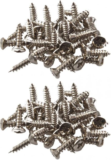 60'lı Pickguard Vida Strat/Tele Gitar için Bass Gümüş