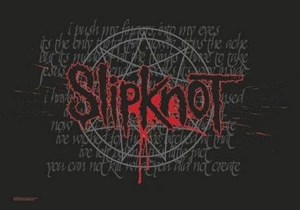 Rock licensed bayrak Slipknot – Splattered, kumaş, çok renkli, 110 x 75 x 0,1 cm