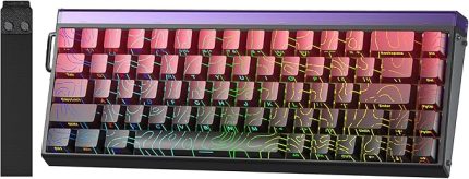 Hero 68 He Manyetik Klavye Rapid Trigger Dragon King Switch 8000Hz RGB Neon TKL Hot Swap Oyuncu Klavyesi Kırmızı