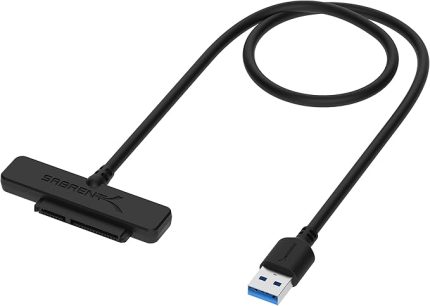 SATA - USB 3.2 Gen1, SSD/HDD sabit disk adaptörü, USB 3.2 Gen1-2,5 inç SATA, 5Gbps yüksek hız, SATA kablo adaptörü, [UASP SATA I II III] destekler, tüm 2,5 SATA ile uyumlu