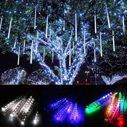 02 015 Yağmur Damlası Işıkları, Icicle Lights, Tatil için Toz Geçirmez Bahçe için Parti için Ağaç için(Avrupa standardı mavi)