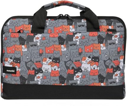 13'' - 13.3'' Taban Korumalı, Omuz Askılı Desenli Macbook Air-Pro Laptop Çantası (Catlantis)