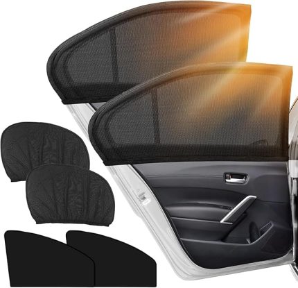 Güneşlik Araba Perdesi Yan Cam Perde Güneş Önleyici Oto İçi Güneşliği İçin Sinekliği (2)