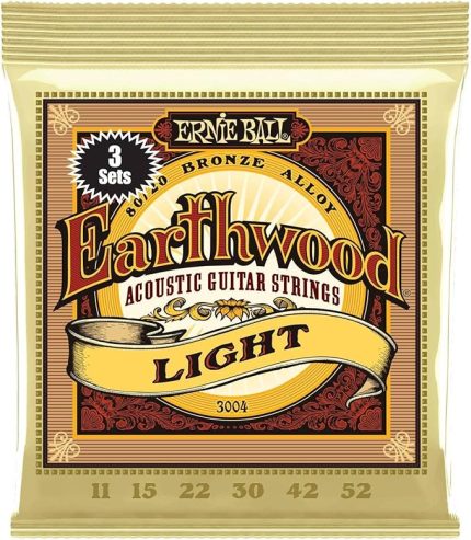 Ball Earthwood Light 80/20 Bronze Acoustic Guitar Strings 3-Pack - 11-52 Gauge