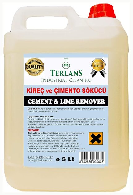 İnşaat Sonrası Harç Çimento Temizleyici ve Kireç Sökücü 5 Kg Cement Lime Remover