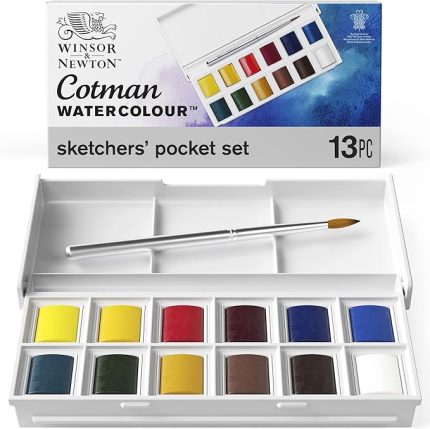 & Newton Cotman Sketchers Pocket Box 1/2 Tablet 12li Sulu Boya