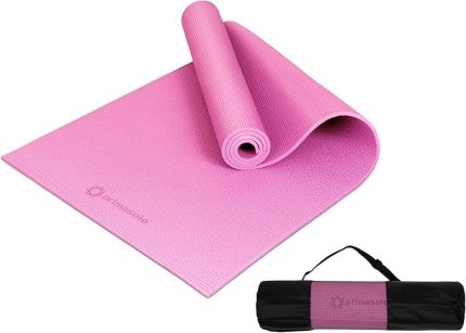 Yoga Minderi Taşıma Kayışı ile Evde ve Spor Salonunda Yoga, Pilates, Fitness ve Zemin Egzersizi için, Kaymaz, 9 renk