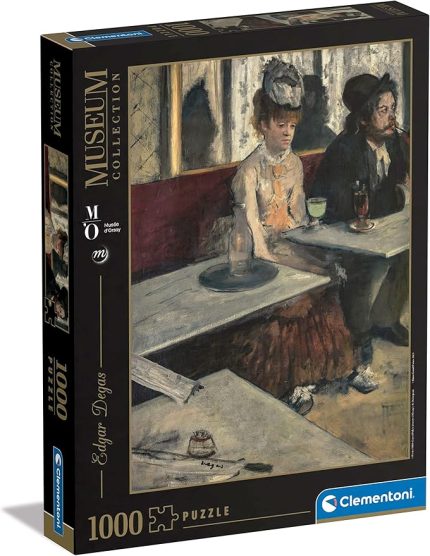 39761 Italy Museum Collection-Degas, Dans Un Café, 1000 Parça Yetişkinler ve Çocuklar için, 10 Yaşındaki Çocuklar ve Tüm Aile İçin Beceri Oyunu
