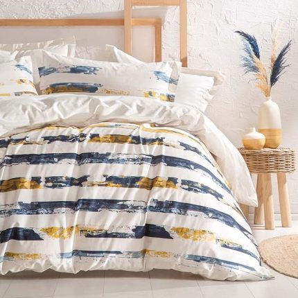 Bedding Çift Kişilik Stain Rnf Nevresim Seti - Bej