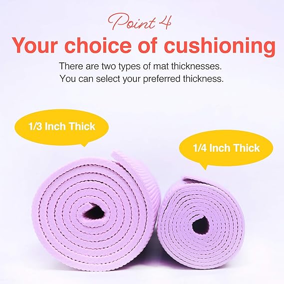 Yoga Minderi Taşıma Kayışı ile Evde ve Spor Salonunda Yoga, Pilates, Fitness ve Zemin Egzersizi için, Kaymaz, 9 renk - Görsel 5