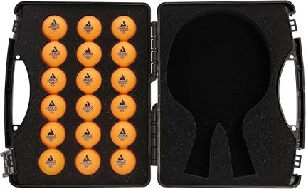 masa tenisi Tour Case 18 40 mm ile üç Star Competition Balls