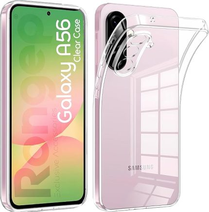 Samsung Galaxy A56 için Şeffaf Telefon Kılıfı Kamera Yükseltili Esnek ve Hafif Tasarımlı Galaxy A56 Kılıfı Darbelere ve Çizilmeye Karşı Dayanıklı Telefonu Tam Kaplayan Koruyucu A56 Kılıf