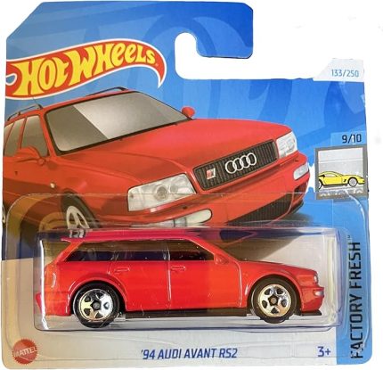 Wheels - ´94 Audi Avant RS2 - Factory Fresh 9/10 - HTC54 - Short Card - kırmızı - Mattel 2024 - 1:64