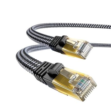 Cat8 Ethernet Patch Adsl Modem İnternet Kablosu (Cat8, 5 Metre)