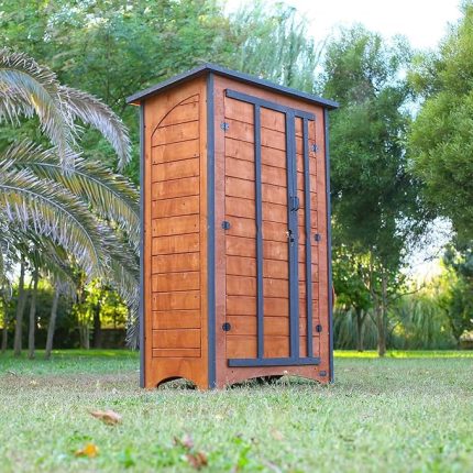 Ahşap Çok Amaçlı Bahçe Depolama Dolabı