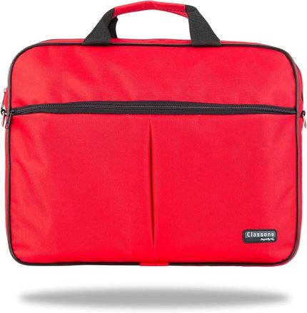 WTX302 WTXpro Serisi 15.6 inch Uyumlu Su Geçirmez Kumaş Macbook, Laptop, Notebook El Çantası- Kırmızı