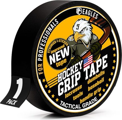 Hokey Bandı Buz ve Rulo Hokey Sopası için Çok Amaçlı Bez Bant Rulosu, Bıçak ve Sap Koruyucu - Lakros Beyzbol Sopası Spor Hediyeleri, Aksesuarları, Ekipmanları için Güçlü Aşırı Kavrama