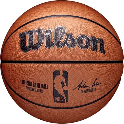 Basketbol NBA OFFICIAL GAME BALL, İç Mekan, Deri, Boyut: 7, Kahverengi