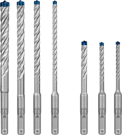 Professional 7 parça Expert SDS plus-7X Kırıcı Delici Delme Uçları (Yumuşak taş, Sert taş, Beton, Donatılı beton, Beton bina bloku, Ø 5-12 mm, Aksesuar Kırıcı Delici)