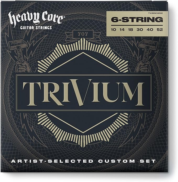 Dunlop TVMN1052 Trivium El Nkl Set Elektro Gitar Teli (10/52)