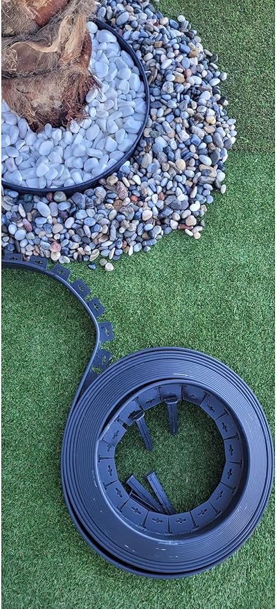 Moda Çim Ayırıcı 2,5 M Siyah Çim Sınırlayıcı Taş Toprak Ayıracı Çim Ayracı Çim Ayırıcı Bariyeri