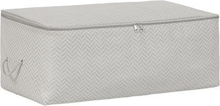 Home Textile Orta Boy Gri Balıksırtı Hurç 52 x 28 x 21 cm