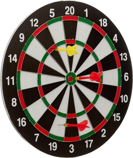 spor Dart Seti 38 cm (15 İnç) + 6 Dart Oku (6 Gr) Hedef Tahtası