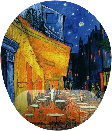 Gogh Cafe de Terrace Bilek Destekli Mouse Pad