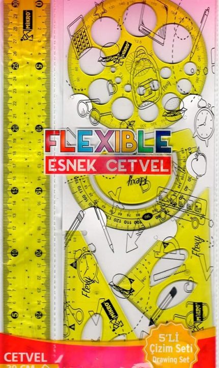 Fl-05 Esnek Cetvel 5'li Çizim Seti