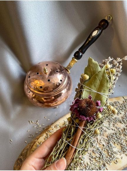 Işçiliği Bakır Tütsülük Ve 1 Adet Doğal Arındırıcı Tütsü Demeti