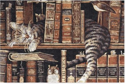 Tasarımlı Dekoratif Kapı önü Paspas, Dış Mekan/Ev İçi/Banyo/Mutfak/Yatak Odası/Giriş Paspasları (Uykucu Kedi, 40x60)