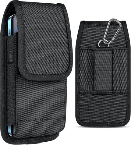 Cep telefonu kemer çantası birinci sınıf kemer çanta cep telefonu çantası tutucu evrensel iPhone 15 14 13 12 Pro Max 7 8 Plus, Samsung Galaxy S21 FE S23 S22 S21 S20 FE S10 A13 (L) için