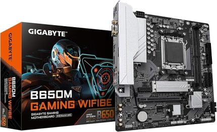 B650M GAMING WIFI AM5 DDR5 6400MHz(OC) PCIe 4.0 M.2 NVMe WiFi 6E Gigabit LAN mATX Anakart