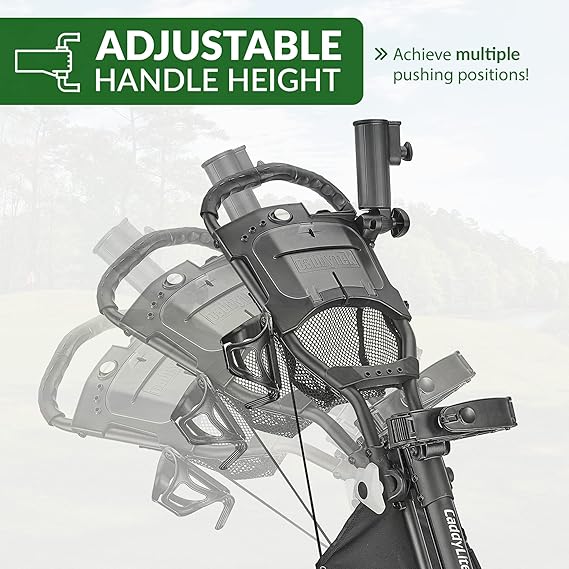CaddyLite EZ Fold Version 8 Golf Taşıma Arabası– Katlanabilir, Hafif, 3 Tekerlekli, Kolay Saklama için Tek Tıkla Katlama - Görsel 5