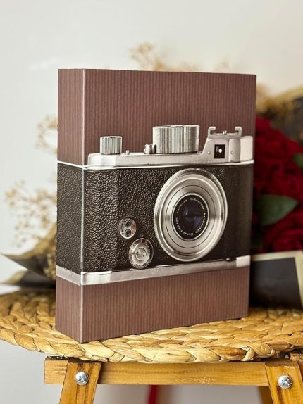 Fotoğraf Albümü 10x15cm 200 Lük Renkli Fotoğraf Makinesi Desenli Anı Albümü