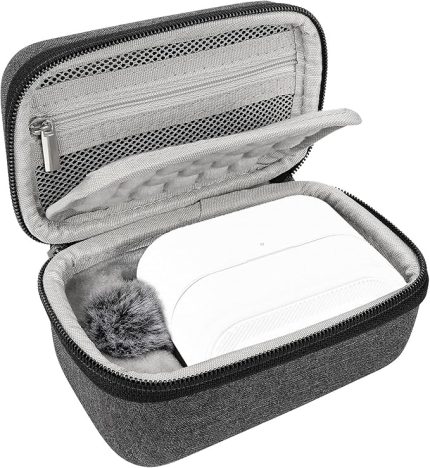 Hollyland Lark M2S, Lark MAX 2 Şarj Kılıfı, Mikrofon Sert Kabuk Seyahat Çantası, Kablo Saklama ile Taşınabilir Seyahat Çantası (Gri)