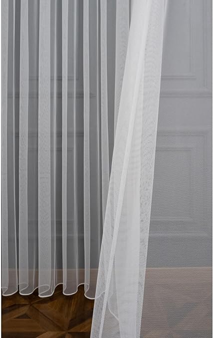 Depo Home Ekstraforlu Tül Perde Tek Kanat GREK001EKSTRFR, Ekru, 300 x 240 - Görsel 5