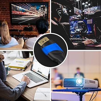 – 8K/4K HDMI Kablosu – 0,5m ve daha fazla uzunluk (0,15m–22,5m) – Almanya'da tasarlanmış HDMI Kablosu – 10K/8K@60Hz/4K@120Hz destekler – HDMI Kablo – TV, PC, PS5/Xbox/Switch - Görsel 3