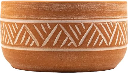 HİTİT DESEN TOPRAK ARANJMAN SAKSI – 20 CM ÇAP