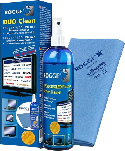 Duo Clean orijinal, 250 ml LCD/TFT + Plazma temizleyici + 1 prof. mikrofiber bez
